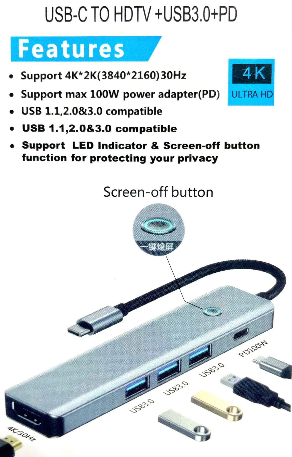 Hub USB-C 5 en 1