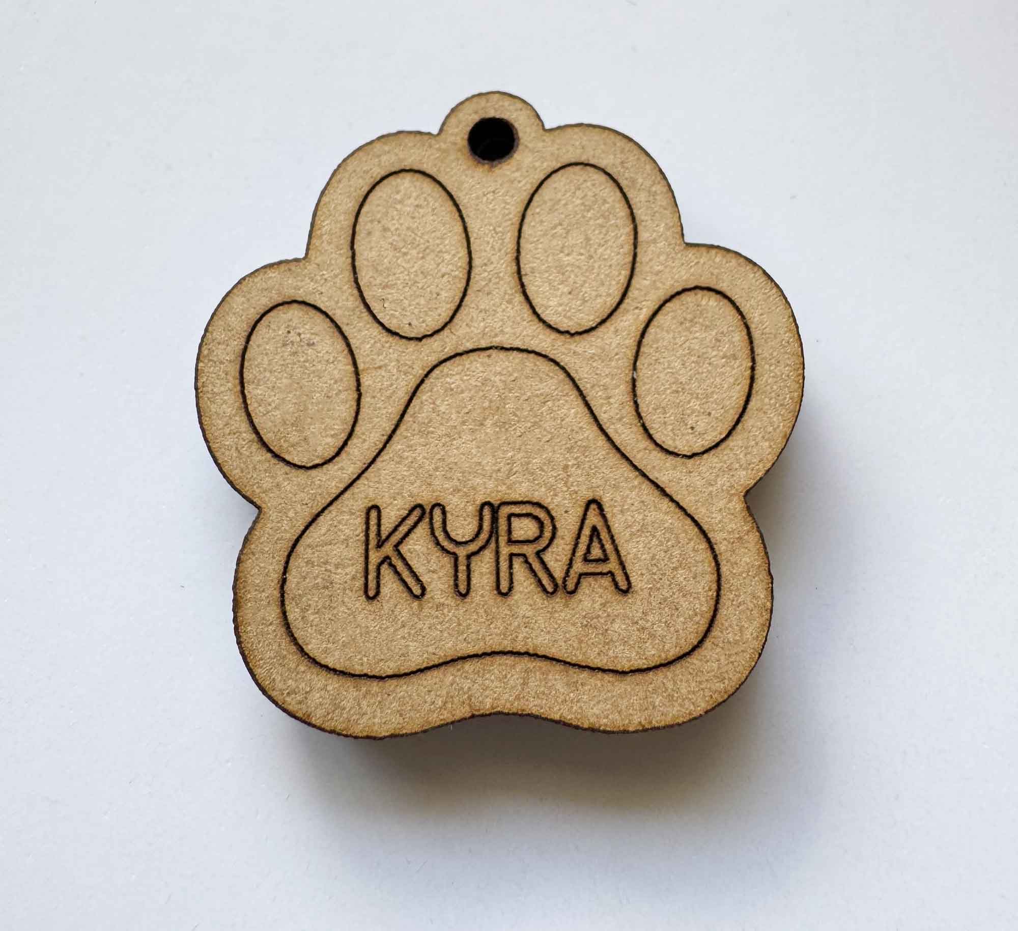 Llavero Personalizado Foto de Mascota en MDF