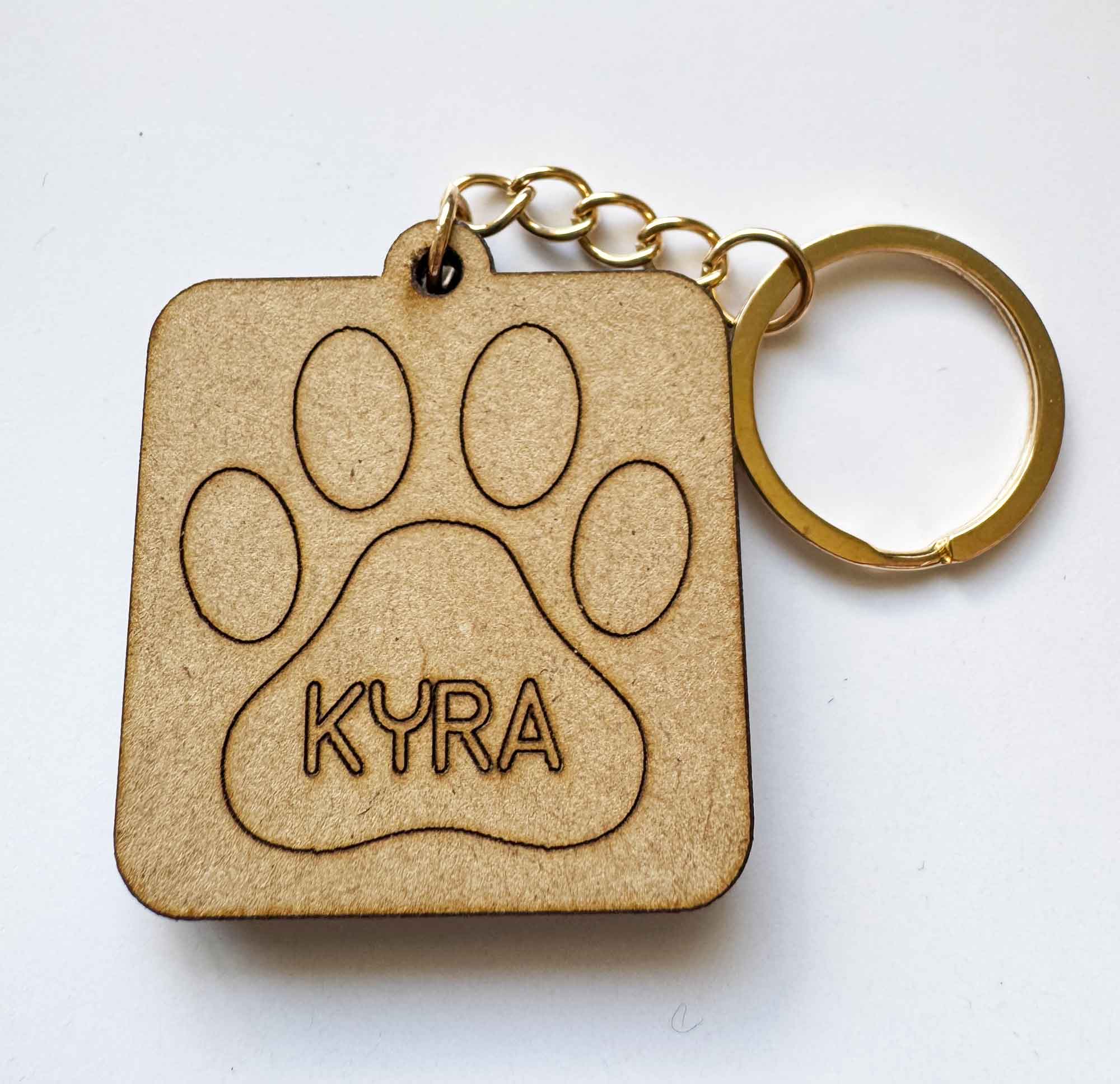 Llavero Personalizado Foto de Mascota en MDF