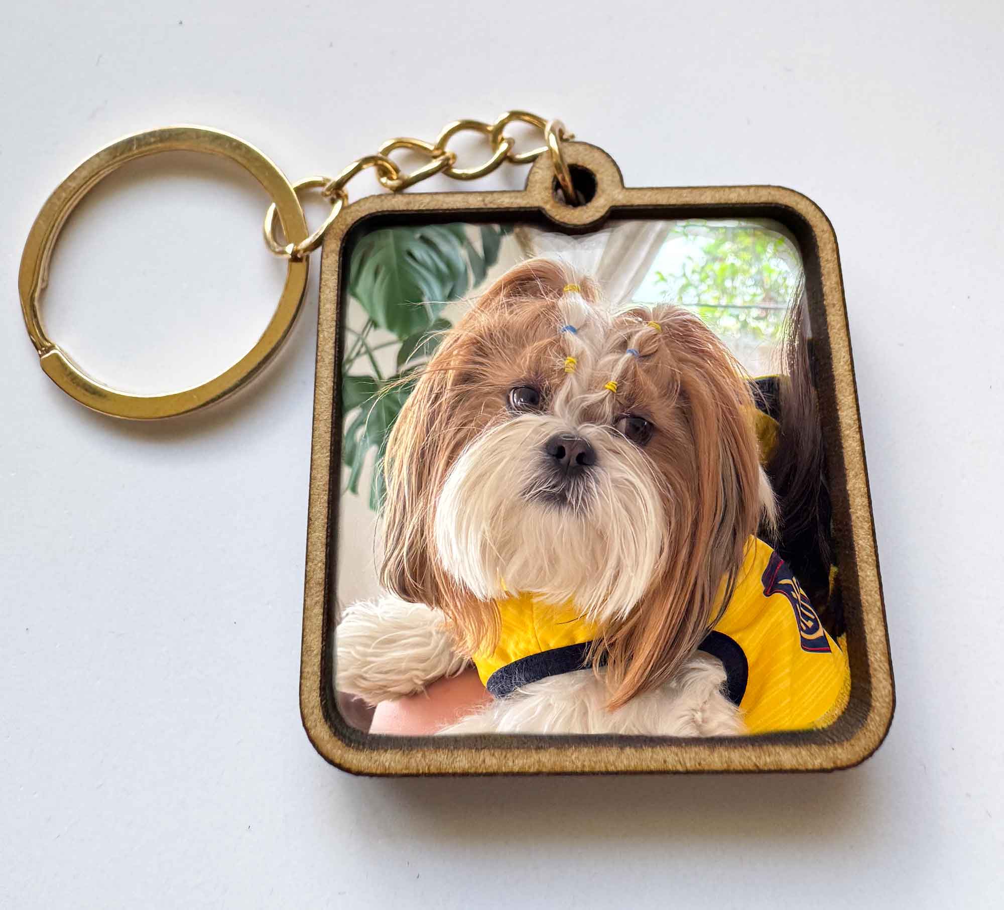 Llavero Personalizado Foto de Mascota en MDF