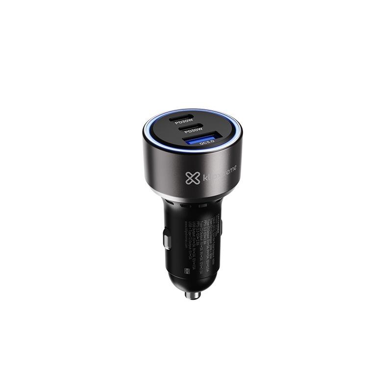 Cargador de Carro Klip Xtreme KCC-060 60W 3 Puertos