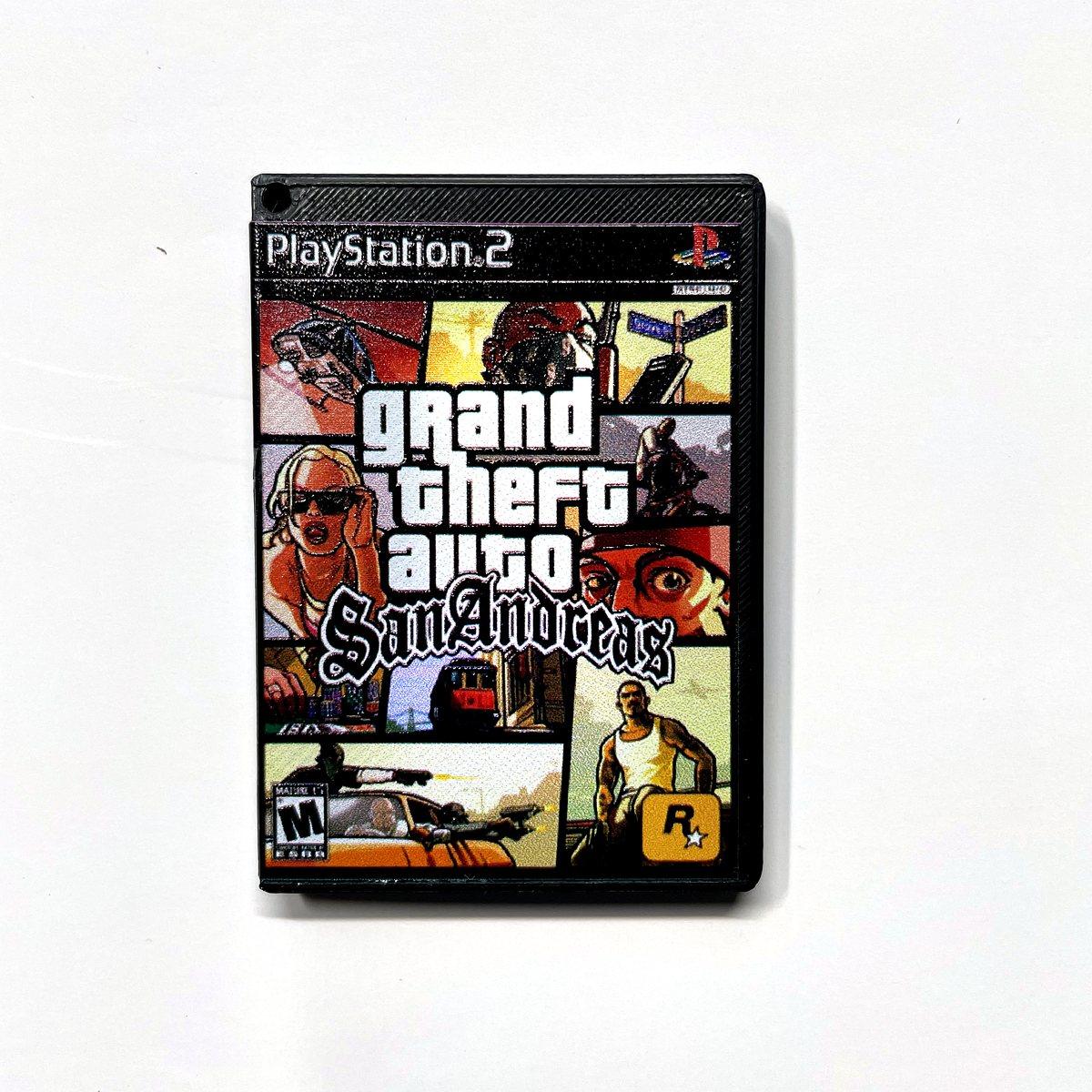Llavero GTA San Andreas PS2 con Relieve