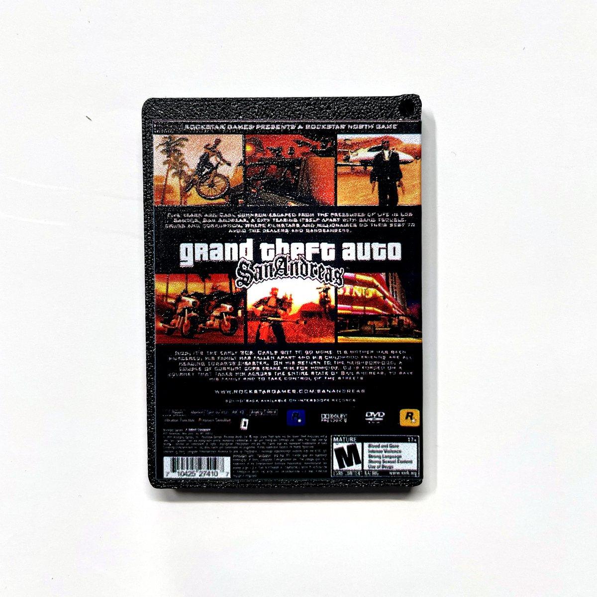 Llavero GTA San Andreas PS2 con Relieve