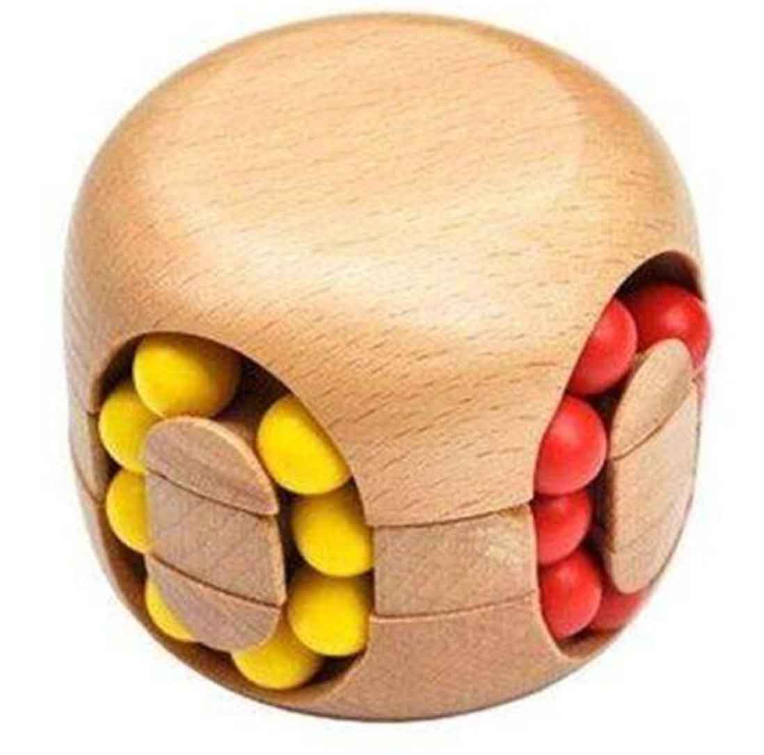 Rompecabezas de Madera Cilindro de Bolas